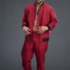 WrestleMania 42 Jey Uso Red Bomber Jacket