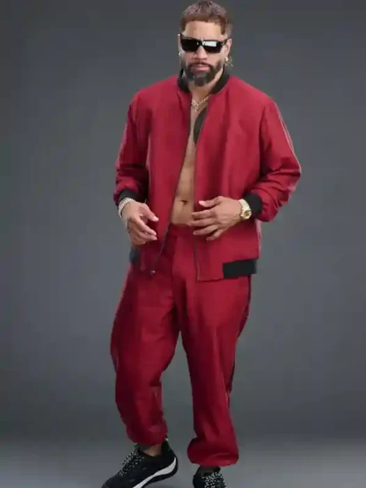 WrestleMania 42 Jey Uso Red Bomber Jacket