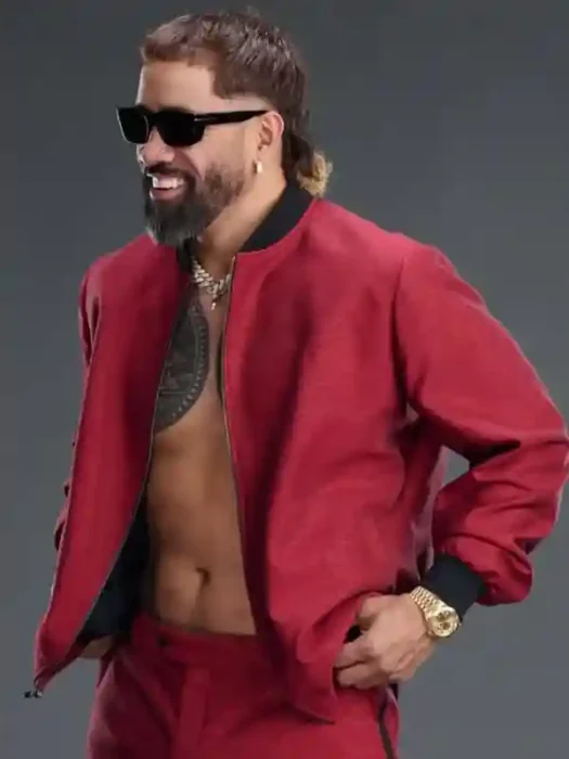WrestleMania 42 Jey Uso Red Jacket