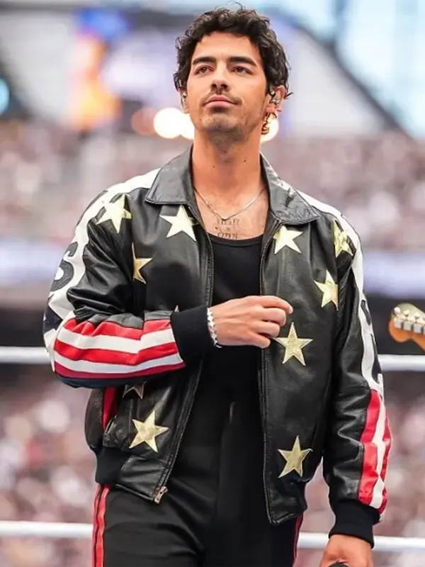 WrestleMania 42 Joe Jonas Leather Jacket