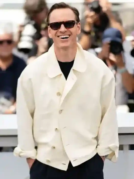 79th Annual Cannes Film Festival Michael Fassbender Off White Jacket