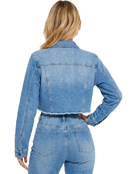 All The While Stretch Denim Jacket Back