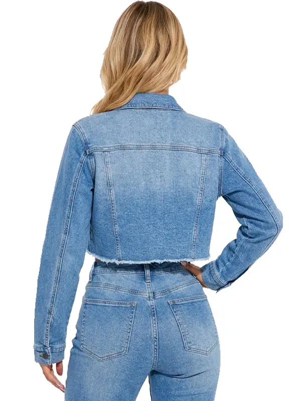 All The While Stretch Denim Jacket Back