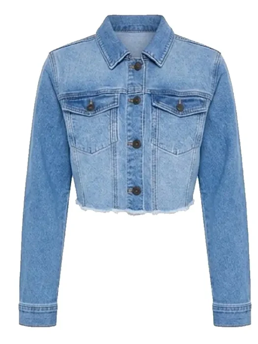 All The While Stretch Denim Jacket - Light Wash