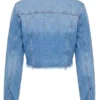 All The While Stretch Denim Jacket - Light Wash Back