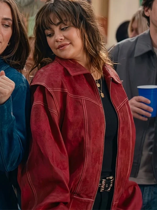 Allie Hayes Red Leather Jacket