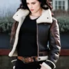 B3 Shearling Katie McGrath Aviator Jacket