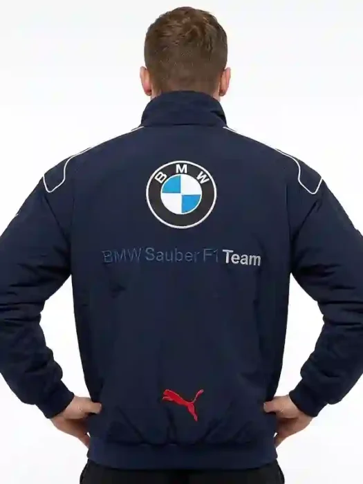 BMW Petronas F1 Racing Blue Jacket Back