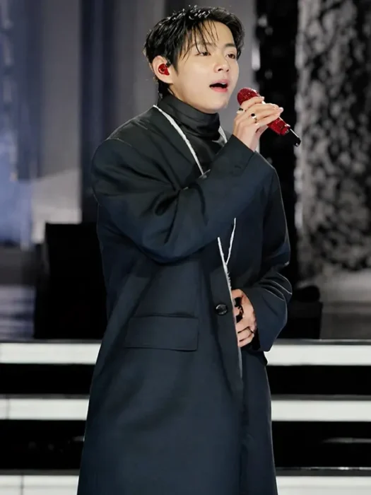 BTS THE Come Back Live Kim Taehyung Black Coat
