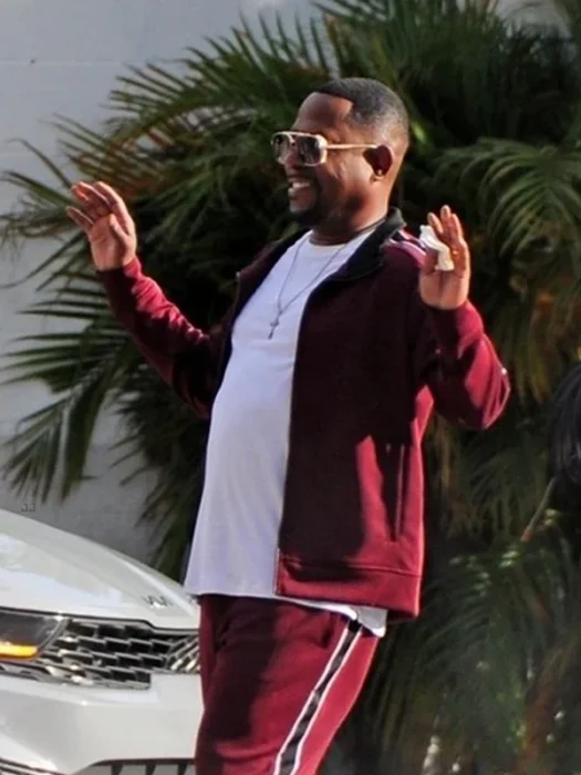Bad Boys 4 Martin Lawrence Marcus Burnett Maroon Tracksuit