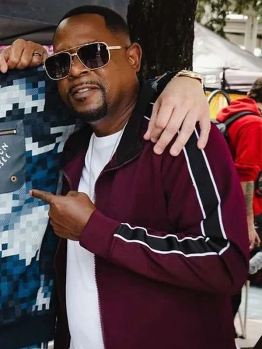 Bad Boys Martin Lawrence Marcus Burnett Maroon Tracksuit