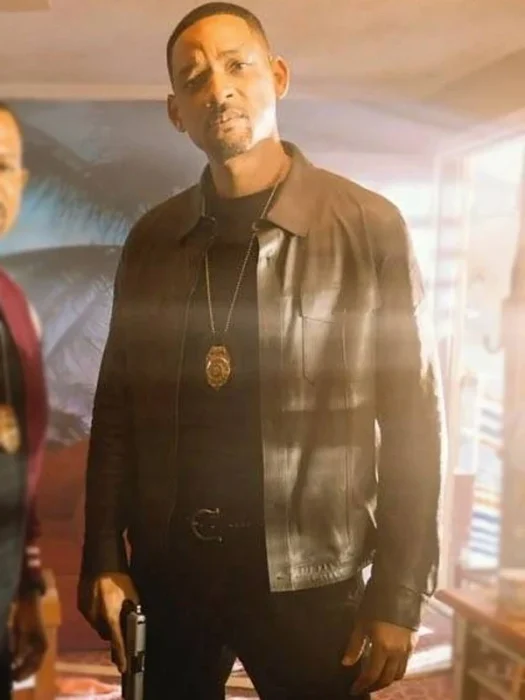 Bad Boys Ride or Die Mike Lowrey Will Smith Black Jacket Front