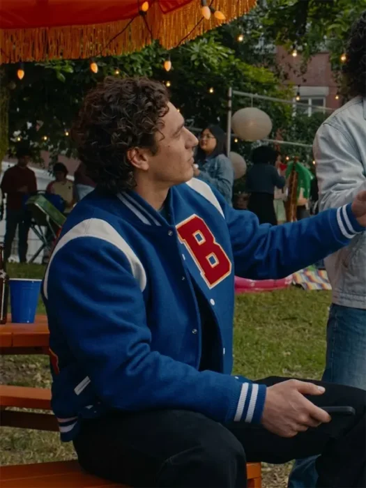 Belmont Cameli Off Campus Blue Varsity Jacket