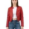 Biker Club Faux Leather Jacket
