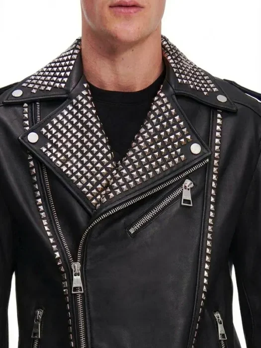 Biker Studded Black Jacket