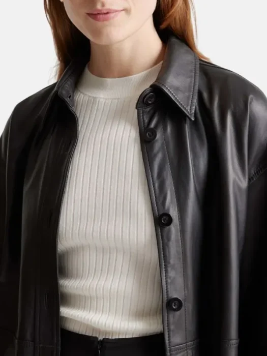 Black Leather Womens Jacket