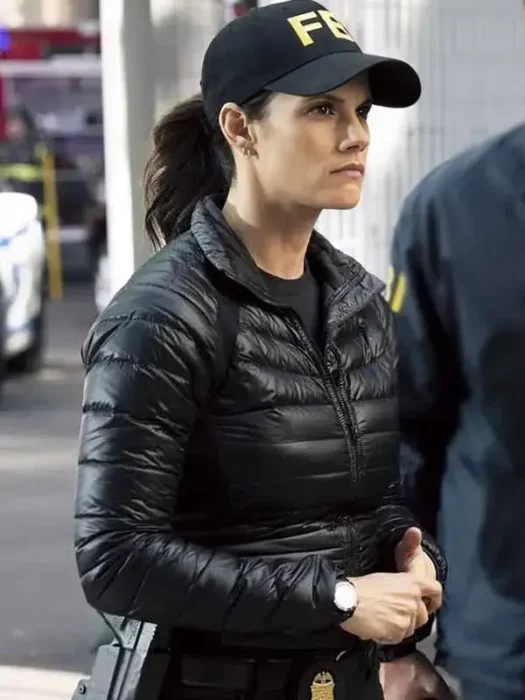 CIA Missy Peregrym Black Puffer Jacket