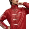 CNY Leather Jacket Red