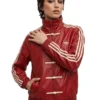 CNY Red Leather Jacket
