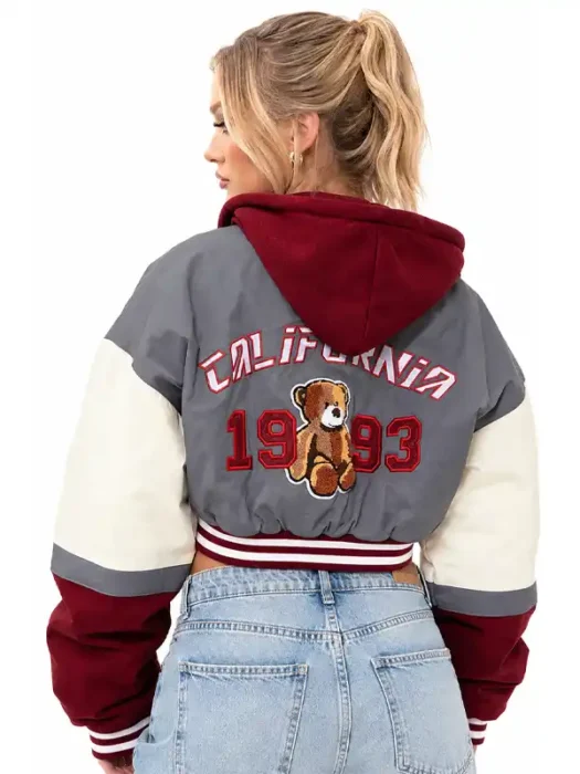 Cali Teddy Bomber Jacket Back