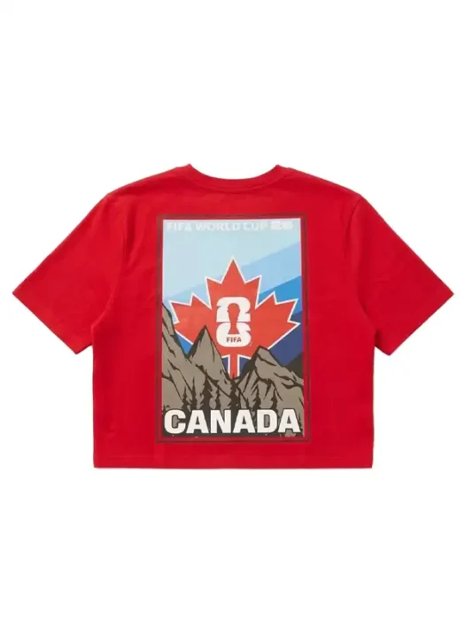 Canada Crop Tee Back