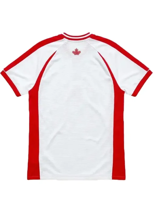 Canada Soccer White Jersey Back