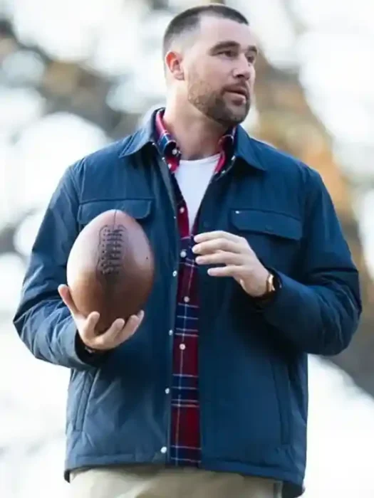 Central Park NYC 2026 Travis Kelce Blue Jacket