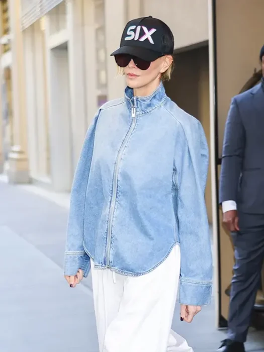 Charlize_Theron_NYC_Blue_Jacket