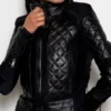 Corset Black Womens Motorcycle Jacket