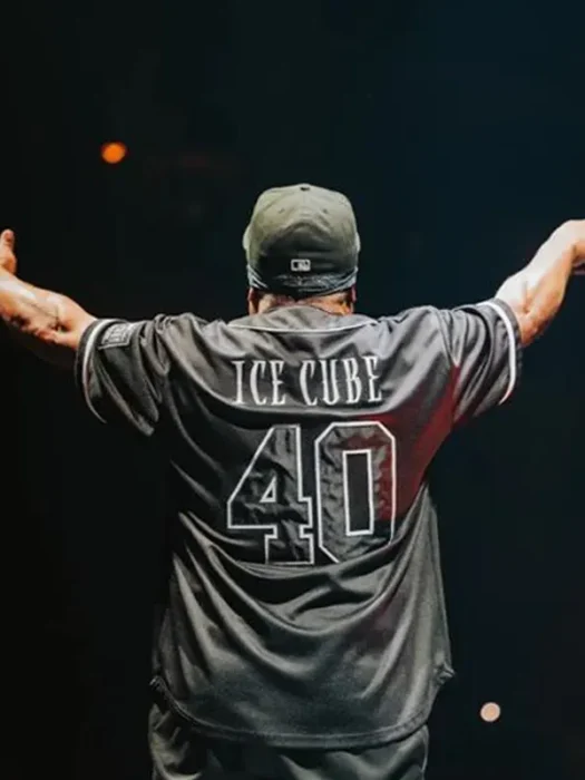 Decades of Attitude Ice Cube Black Black Jersey Back