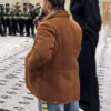 Drake Brown 2026 Suede Leather Shearling Jacket