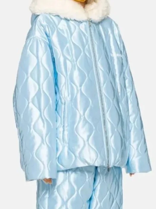 Drake Iceman Blue Puffer Jacket Front