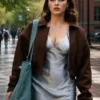 Ella Bright Off Campus Brown Jacket