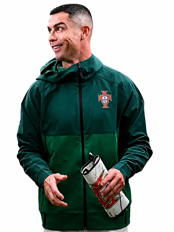 FIFA World Cup Cristiano Ronaldo Portugal Green Jacket