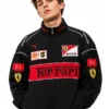 Ferrari F1 Racer Black Jacket