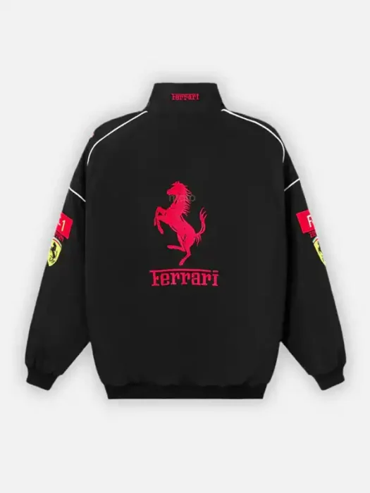 Ferrari F1 Racer Jacket Black Back