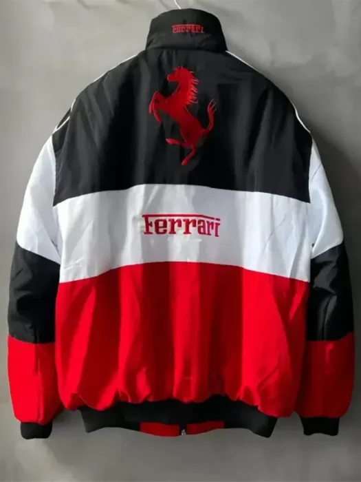 Ferrari F1 Racer Jacket White Back