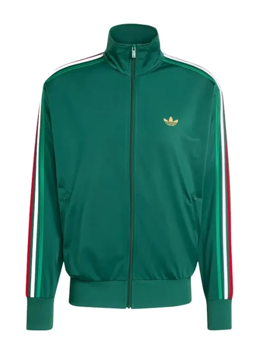 Firebird Track Green Striped Top