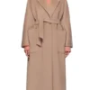 Florence Pugh Rome Brown Long Coat Front