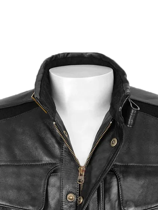 Fury Belted Leather Jacket for Men