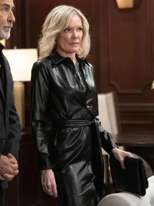 General Hospital Ava Jerome Black Leather Coat