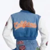 Golden State Cutie Patch Denim Bomber Jacket Back