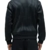Gordon Faux Leather Bomber Jacket Back