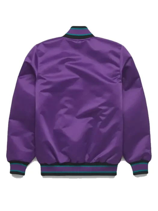 HOMAGE X Starter Arizona Diamondbacks Purple Bomber Jacket
