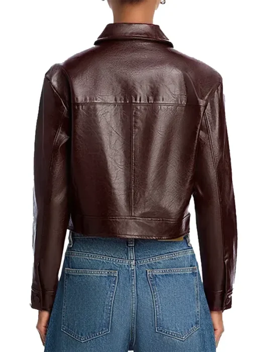 Hacks 2026 Megan Stalter Leather Jacket Back