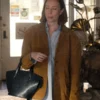 Hacks Hannah Einbinder Brown Leather Blazer