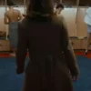 Hannah Wells Off Campus Brown Wool Coat Back