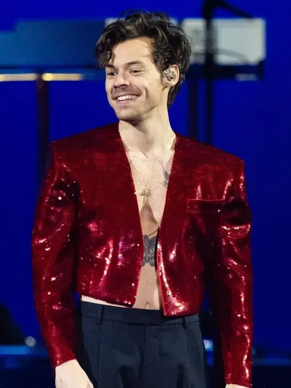 Harry Styles Australia 2023 August Red Jacket