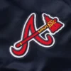 Homage x Starter Braves Heavyweight Satin Blue Jacket