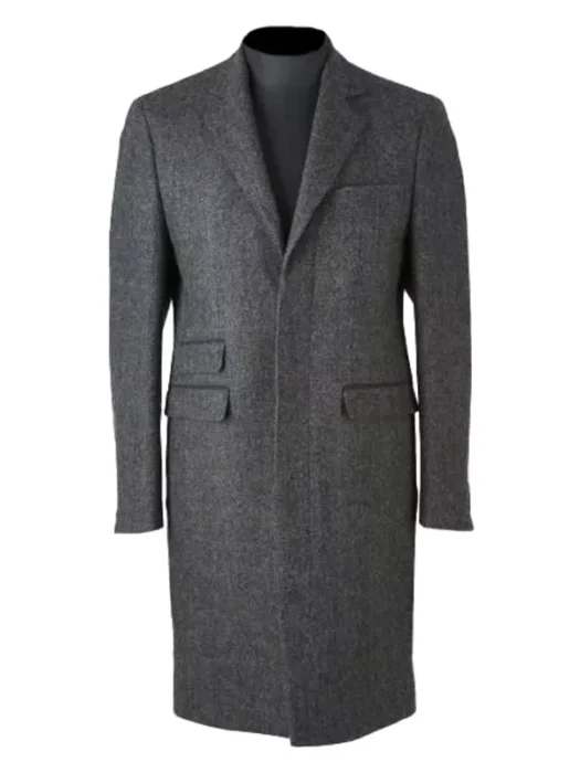Idris Elba Luther Grey Trench Coat